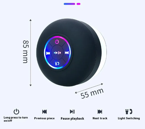 AquaMuse LED Bluetooth Speaker