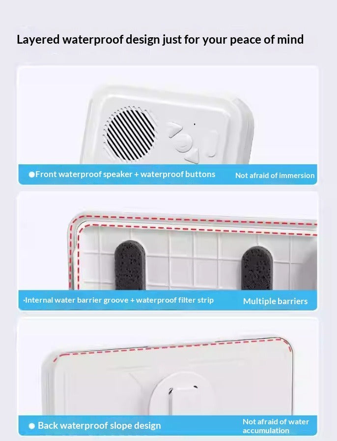 Waterproof Bluetooth Speaker Phone Holder